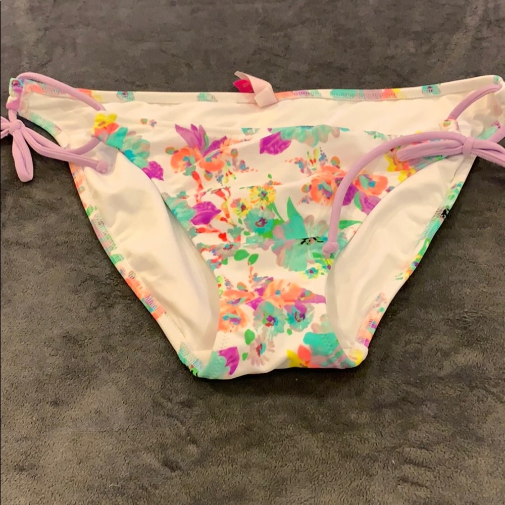 Neon Floral Bikini Bottoms
